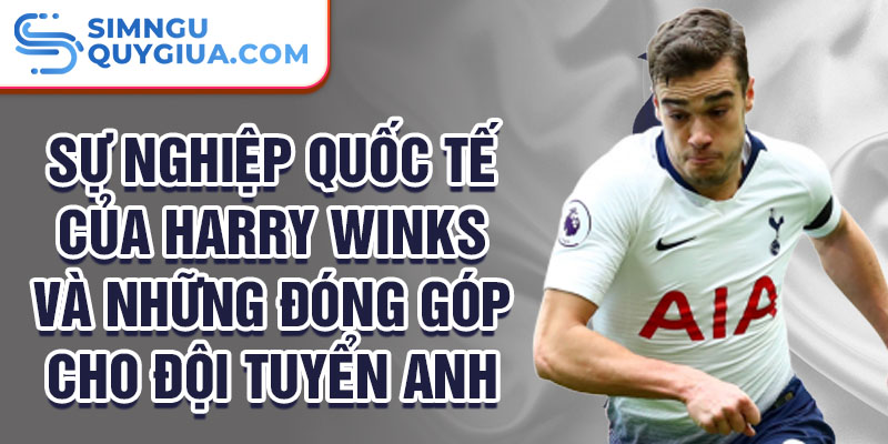 Sự nghiệp quốc tế của Harry Winks và những đóng góp cho đội tuyển Anh